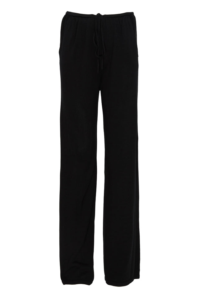 SLOUCHY KNIT PANTS WITH TIE