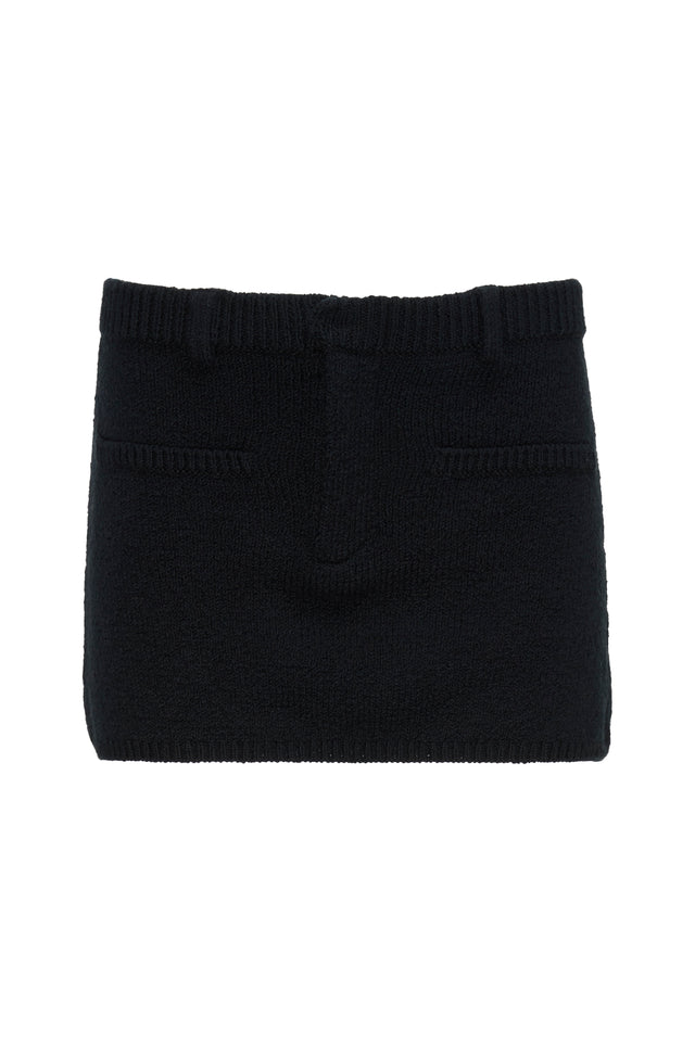 KNIT MINI SKIRT