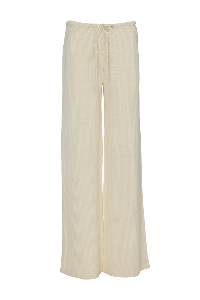 KNIT DRAWSTRING PANTS