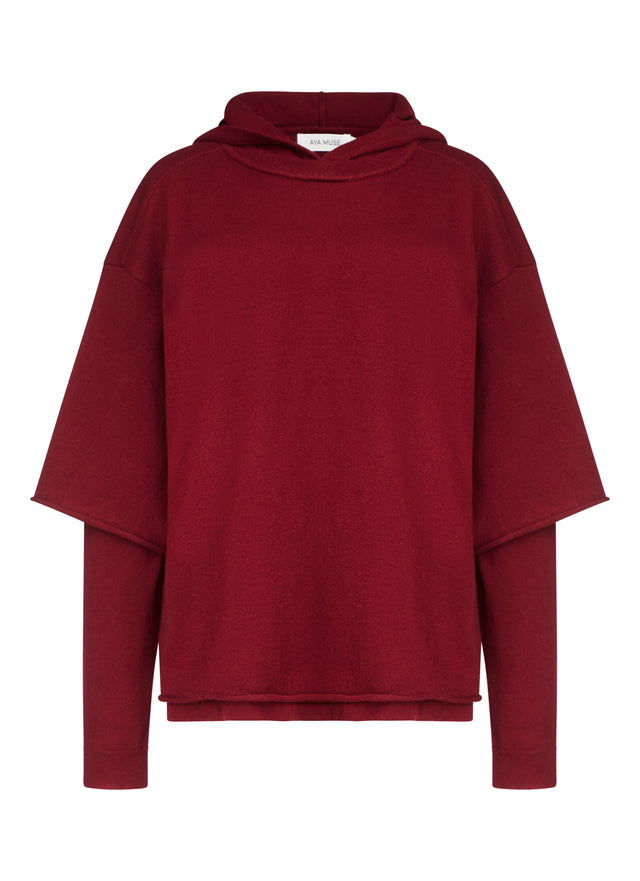 Knit Double Layer Hoodie
