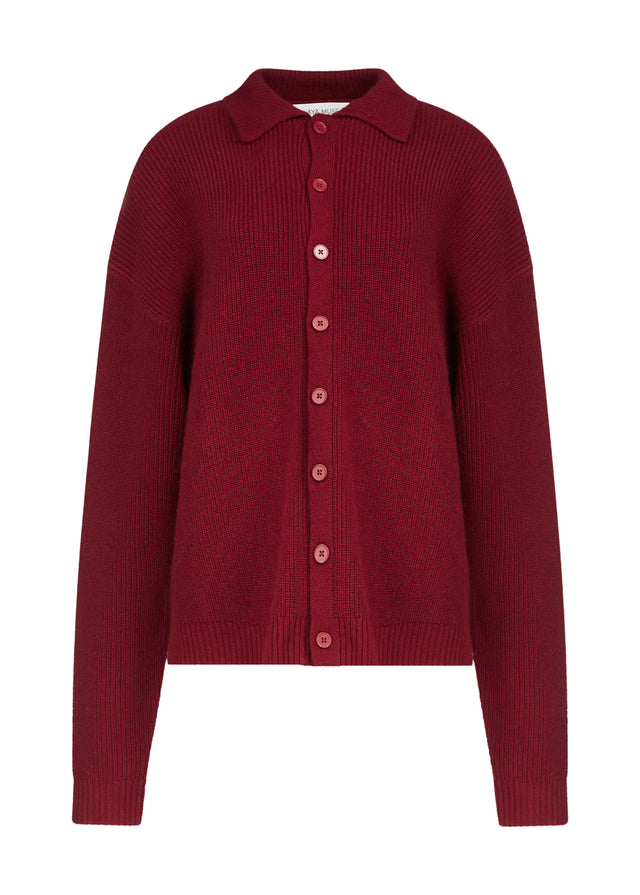 Relaxed Knit Button Up