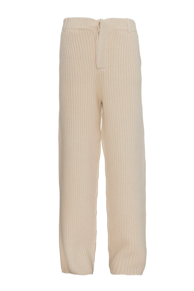 CHUNKY KNIT TROUSERS